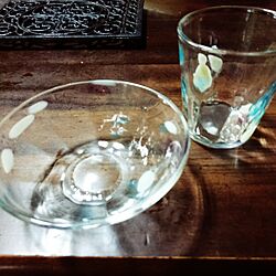 キッチン/ハンドメイド♡/グラス/ガラス皿のインテリア実例 - 2016-03-11 08:01:20