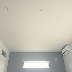 壁/天井/シンプル/白×グレー/ホワイトインテリア/LEDダウンライトのインテリア実例 - 2019-08-21 11:40:26