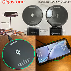 バス/トイレ/買って良かったもの/ワイヤレス充電器/Gigastone/急速充電対応ワイヤレスパッド...などのインテリア実例 - 2018-12-11 16:32:49