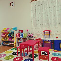 部屋全体/こどもと暮らす。/子供部屋　/IKEA/子供部屋はカラフル...などのインテリア実例 - 2016-01-07 15:25:18