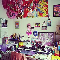 机/IKEA/ピンクフロイド/Andy Warhol/pink floyd...などのインテリア実例 - 2016-07-09 12:32:56