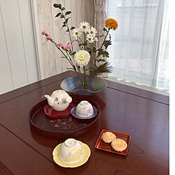 日本茶が好き/お茶の時間を最高に楽しんで/陶器鉢/水盤/生花のある暮らし...などのインテリア実例 - 2023-02-16 15:46:52