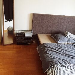 ベッド周り/シンプル/小さな部屋/まだ未完成/IKEAのインテリア実例 - 2016-06-21 08:19:54