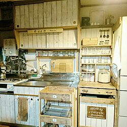 キッチン/団地/DIY/だってそれが…/賃貸DIY...などのインテリア実例 - 2017-04-11 20:46:23