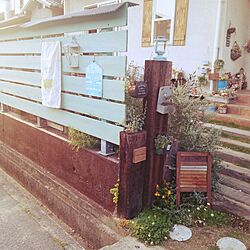 玄関/入り口/DIY/ジャンクガーデン/庭のインテリア実例 - 2014-05-13 18:23:44