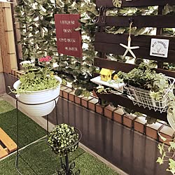 玄関/入り口/DIY/植物/霧のスノコ/フェイクグリーン♡のインテリア実例 - 2017-06-29 15:05:55