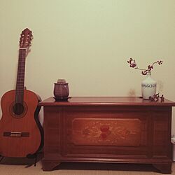 部屋全体/和室/古道具/ギター/ヴィンテージ家具のインテリア実例 - 2015-03-05 20:23:23