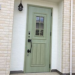 玄関/入り口/緑のドアのインテリア実例 - 2017-04-25 18:11:53