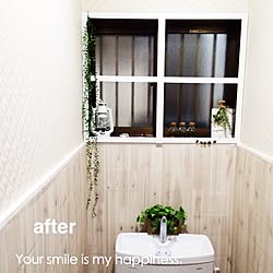 バス/トイレ/ランタン/窓枠DIY/after/Abofamily♡...などのインテリア実例 - 2015-09-13 07:11:53