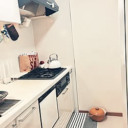 キッチン/すりーこいんずふきん/ニトリのキッチンマット/いたずら猫との暮らし/IKEAのインテリア実例 - 2017-05-10 10:27:47