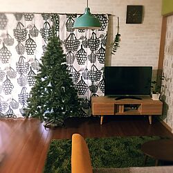 リビング/テレビボード/ラグ/クリスマスツリー/北欧のインテリア実例 - 2016-11-03 15:26:50
