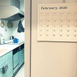 カレンダー/キッチンのインテリア実例 - 2020-02-04 20:30:01