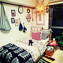 ベッド周り/クリスマス/IKEA/ニトリ/クリッパン...などのインテリア実例 - 2016-11-06 08:49:58