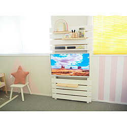 テレビボード/ラブリコ/DIY/子供部屋/キッズルーム...などのインテリア実例 - 2019-08-07 16:29:46