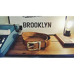 leatherwork/leathercraft/エジソンバルブ/Brooklyn/タイプライターのインテリア実例 - 2016-01-19 16:26:18