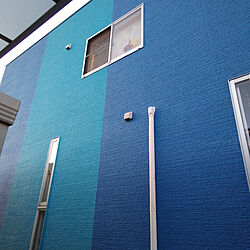 壁/天井/外壁 サイディング/外壁塗装/外壁/青い家...などのインテリア実例 - 2021-12-13 07:43:54