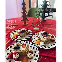 イチゴ/紅茶のロールケーキ/クリスマスケーキ/手作りケーキ/クリスマスツリー...などのインテリア実例 - 2021-12-27 00:17:25