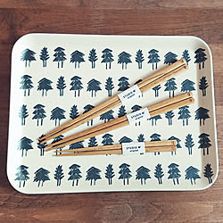 机/studio m' 栗箸/山鳩舎 Serving Tray/ツリー柄♡/家族お揃い♡...などのインテリア実例 - 2018-07-20 14:33:56