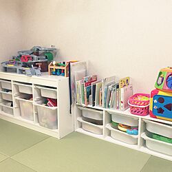 棚/トミカ、プラレール収納/おもちゃ収納/和室/IKEA...などのインテリア実例 - 2016-03-31 05:57:57