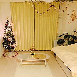 部屋全体/クリスマス/1K/一人暮らし/クリスマスツリー...などのインテリア実例 - 2015-11-16 23:00:50