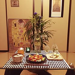 秋色/室内グリーン/カフェ風/絵/テーブル...などのインテリア実例 - 2016-09-23 02:09:49
