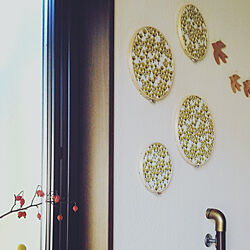 玄関/入り口/ブリタスウェーデン/刺繍枠でファブリックパネル/壁の鳥のインテリア実例 - 2018-10-15 02:01:54