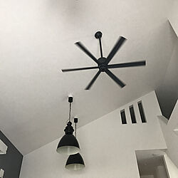 壁/天井/インダストリアル/シーリングファンのある家/カフェ風のインテリア実例 - 2018-05-10 13:06:05