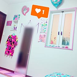 壁/天井/my room/ピンクパープル/パープル/ピンク...などのインテリア実例 - 2016-08-30 16:58:46