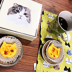 テーブルクロス/イオンで購入/ねこねこチーズケーキ/寺門広気さんの作品/ダイニング テーブル...などのインテリア実例 - 2021-10-05 20:41:03