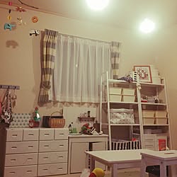 部屋全体/IKEA/プチプラ/見せる収納に憧れる/子ども部屋...などのインテリア実例 - 2017-01-21 23:00:27