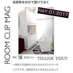 壁/天井/モノトーンインテリア/洗濯機周り/白黒/ランドリー...などのインテリア実例 - 2017-05-02 18:25:13