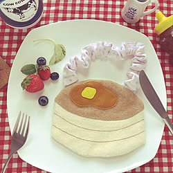 ラクマ販売中/食べ物モチーフ/ハンドメイド/スタイ/minneにて販売中♡...などのインテリア実例 - 2019-02-28 08:52:07