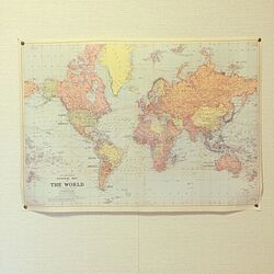 壁/天井/世界地図のインテリア実例 - 2015-04-26 23:41:55