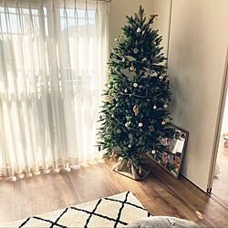 クリスマス/クリスマスツリー180cm/モノトーン好き/シンプルに暮らしたい/マンション暮らし...などのインテリア実例 - 2020-11-09 10:13:37