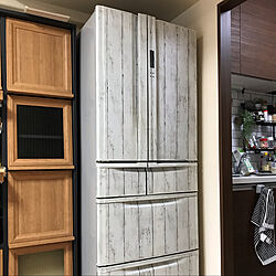 リビングに冷蔵庫があります/TOSHIBA冷蔵庫/リメイクシート/リビングのインテリア実例 - 2021-07-15 22:54:19