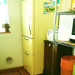 キッチン/小さい冷蔵庫/黄色/冷蔵庫のインテリア実例 - 2017-05-21 11:53:15