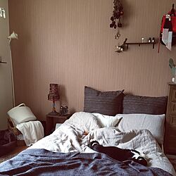 ベッド周り/無印良品/セリア/IKEA/ニトリのインテリア実例 - 2017-04-03 12:26:11
