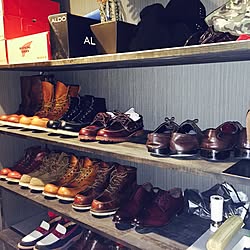 シューズクローク/モノトーン/男前/REDWING/玄関/入り口のインテリア実例 - 2015-08-26 15:28:35