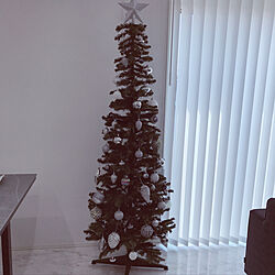 クリスマスツリー180cm/クリスマスツリー/北欧インテリア/ホワイトインテリア/ニトリのクリスマス飾り...などのインテリア実例 - 2019-11-11 17:14:25
