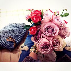 リビング/Thankyou/2015/Flowers/roseのインテリア実例 - 2015-12-30 12:28:56