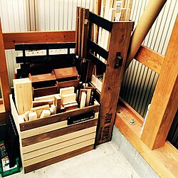 部屋全体/整理整頓！/端材ストックボックスDIY/端材/アメブロやってます...などのインテリア実例 - 2016-07-10 20:10:27