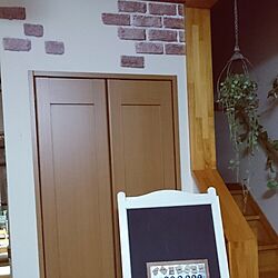 壁/天井/壁紙シート/セリアレンガシートのインテリア実例 - 2016-03-08 22:35:33