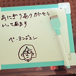 机/つくえの上/ダイソー/伝言板のインテリア実例 - 2014-03-24 00:17:15
