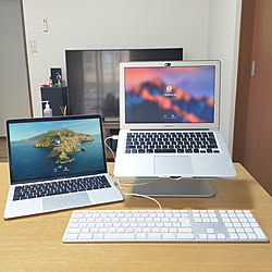 机/ワークデスク/MacBook Air/PCスタンド/在宅ワーク...などのインテリア実例 - 2020-04-22 10:03:57