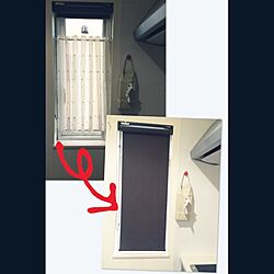 キッチン/窓/カフェカーテン/ロールスクリーンのインテリア実例 - 2014-07-19 18:07:57