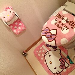 バス/トイレ/トイレマット/キティ/トイレディスプレイのインテリア実例 - 2013-09-18 17:04:03