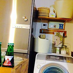 部屋全体/pop/冷蔵庫/キッチンの洗濯機/DIY...などのインテリア実例 - 2015-07-12 01:19:35