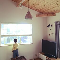 リビング/ばーちゃんを見送る息子/IKEA/照明のインテリア実例 - 2014-10-08 09:38:34