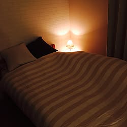 ベッド周り/一人暮らし/照明のインテリア実例 - 2017-04-28 09:52:13