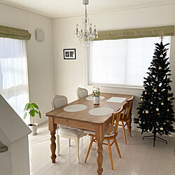 クリスマスツリー/シャンデリア/ダイニング/観葉植物/IKEA...などのインテリア実例 - 2022-12-15 20:54:39